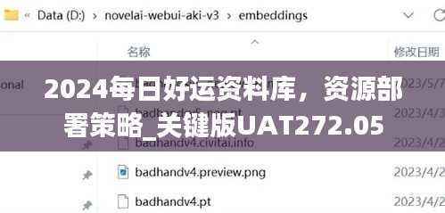 2024每日好运资料库,资源部署策略_关键版UAT272.05