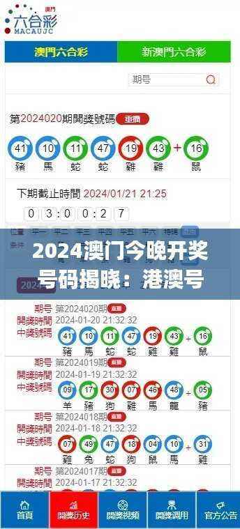 2024澳门今晚开奖号码揭晓：港澳号码解析_娱乐版FXK131.04
