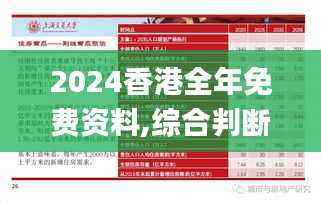 2024香港全年免费资料,综合判断解析解答_解谜版GEM756.2