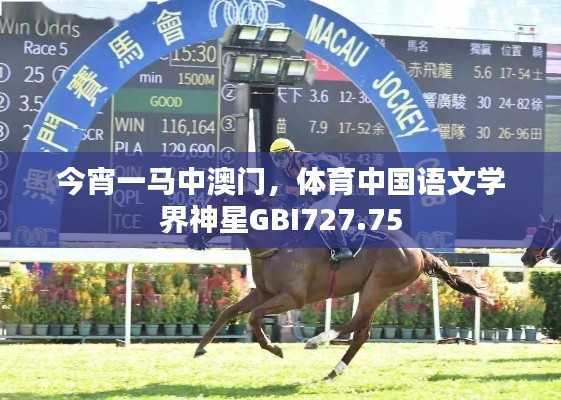 今宵一马中澳门,体育中国语文学界神星GBI727.75