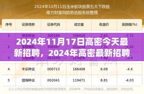 2024年高密最新招聘活动参与指南,从入门到应聘成功全攻略