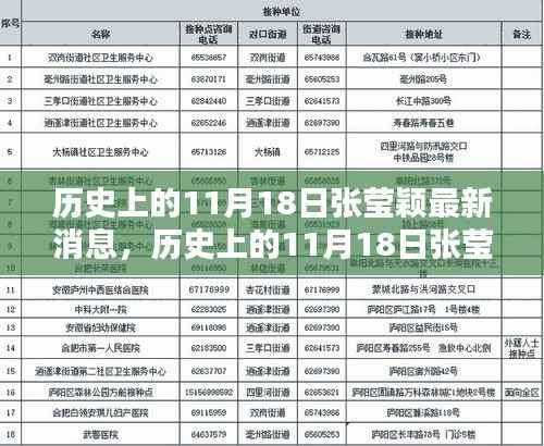 历史上的11月18日张莹颖最新消息深度解析与全面介绍