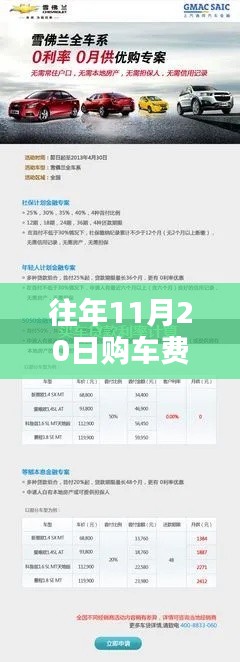 往年11月20日购车费用计算器详解,轻松掌握最新购车成本!
