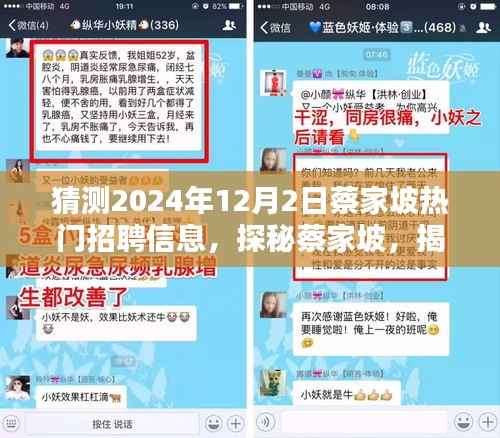 揭秘蔡家坡,小巷特色小店与未来热门招聘信息展望(2024年12月2日)