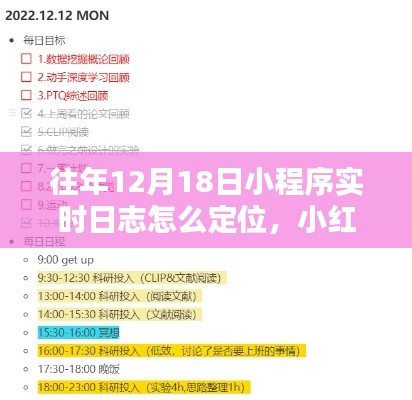 小红书独家指南,轻松定位往年12月18日小程序实时日志,掌握操作技巧全攻略!