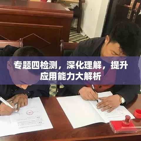 专题四检测,深化理解,提升应用能力大解析