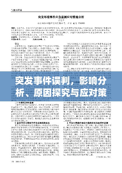 突发事件误判,影响分析、原因探究与应对策略探讨