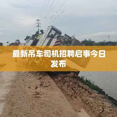 最新吊车司机招聘启事今日发布