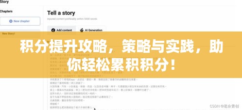 积分提升攻略,策略与实践,助你轻松累积积分!